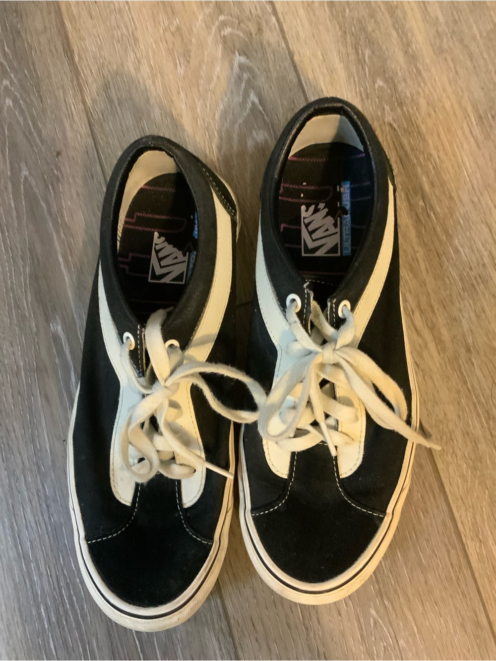 Vans Rhude Black, White & Yellow Old School sneakers. Size 8.5 - Picture 2 of 7